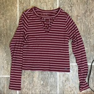 Hollister Maroon Longsleeve